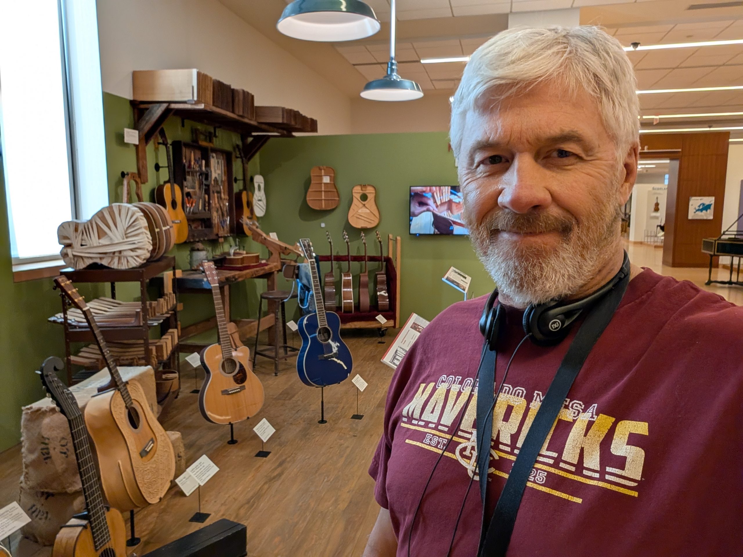 Tim Nixon at the Musical Instrument Museums Martin Guitar exhibit in Pheonix, AZ.